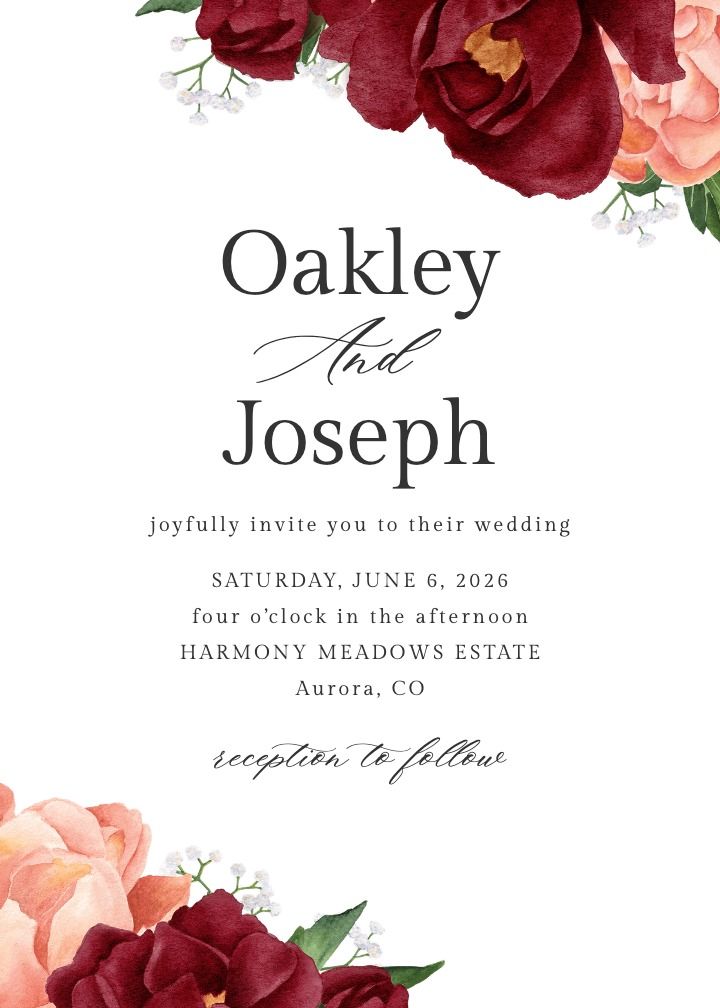 Wonderferris wedding invitation design