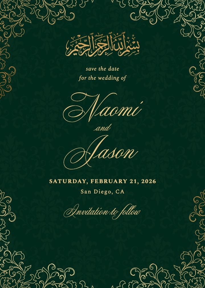 Save the Date Card
