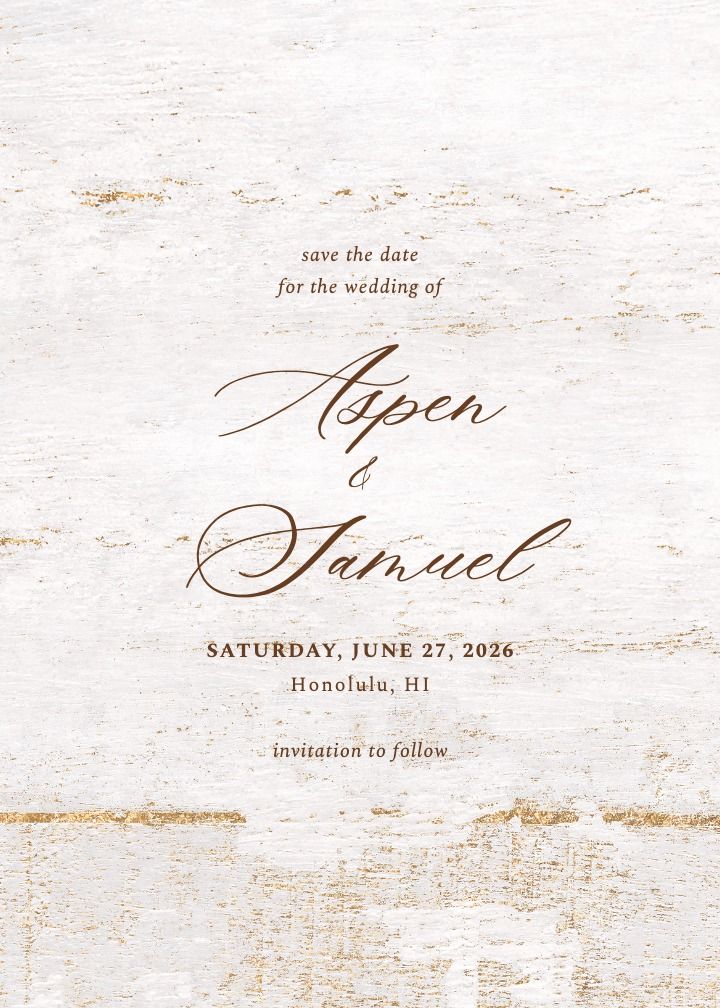 Save the Date Card