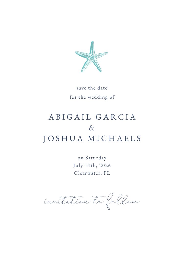 Save the Date Card