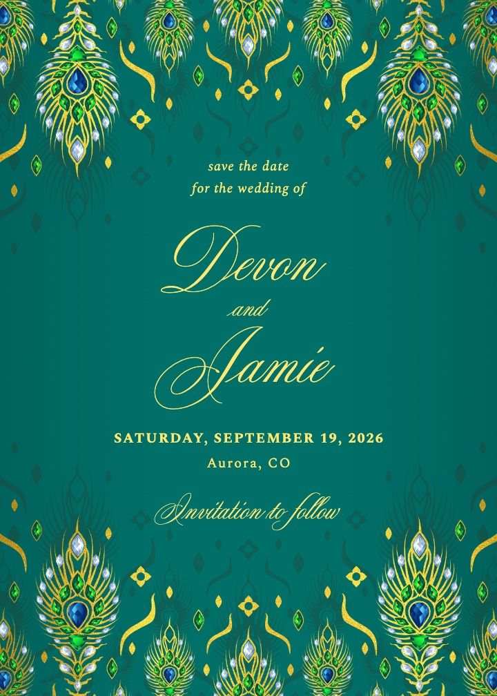 Save the Date Card