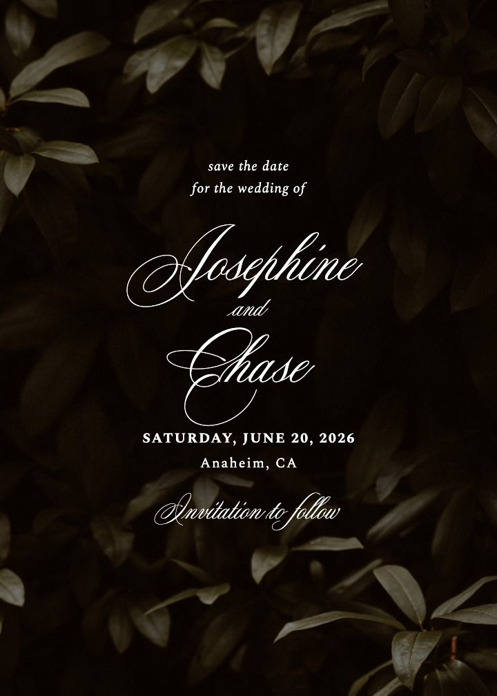 Save the Date Card