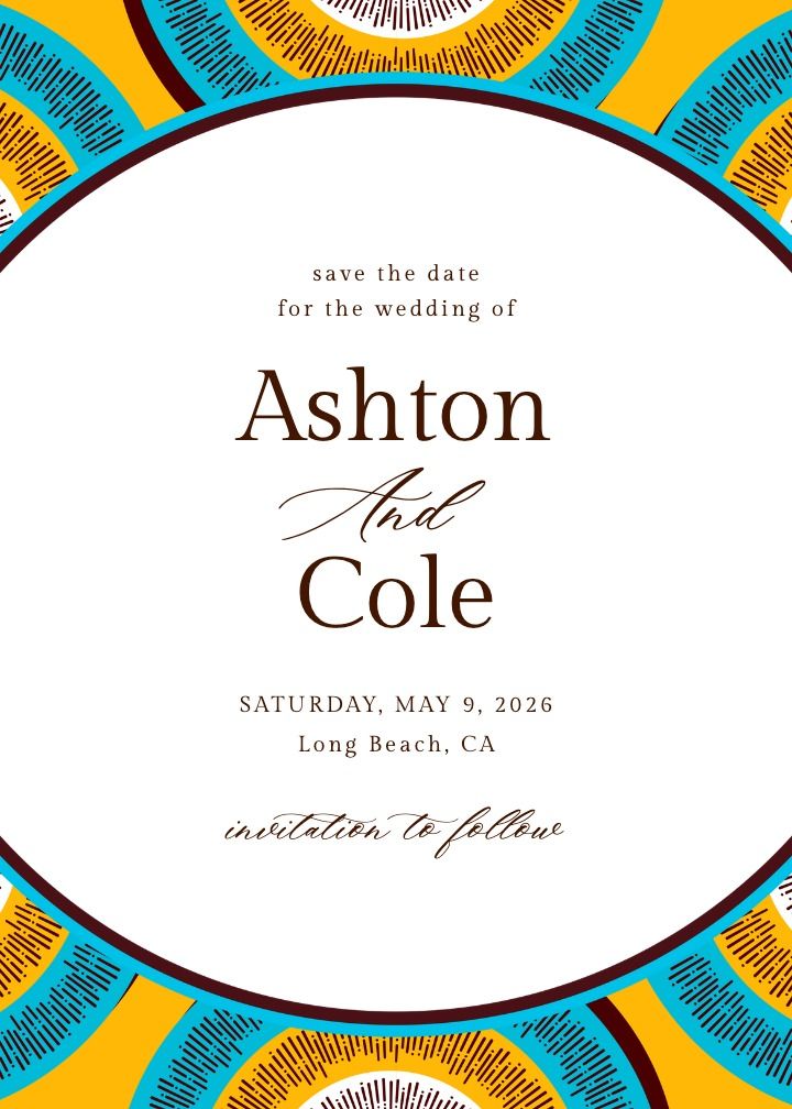 Save the Date Card