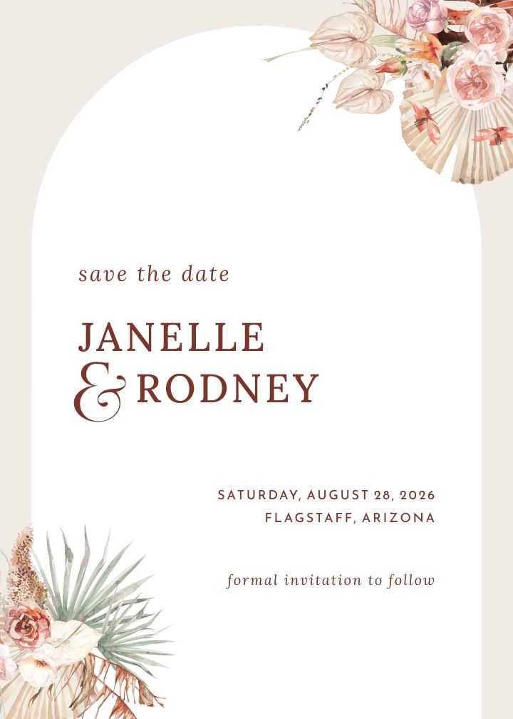 Save the Date Card