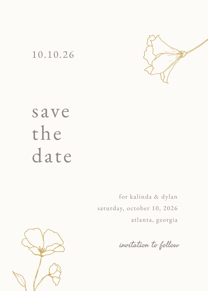 Save the Date Card