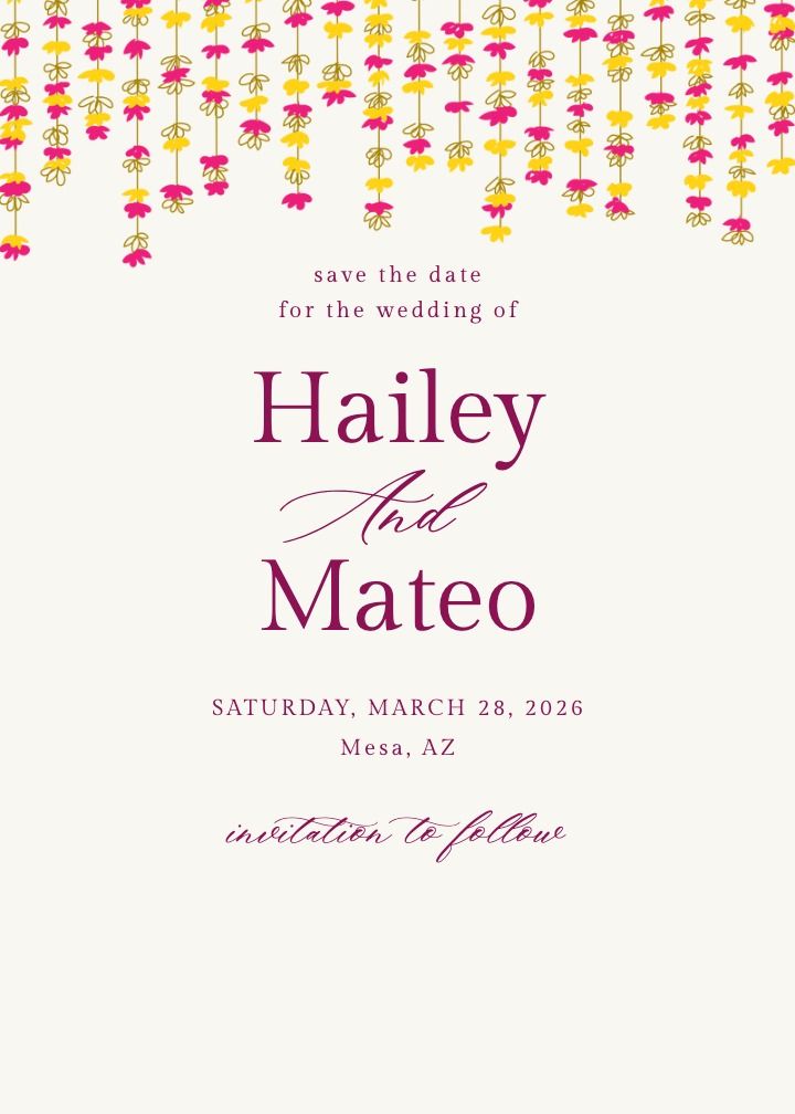 Save the Date Card