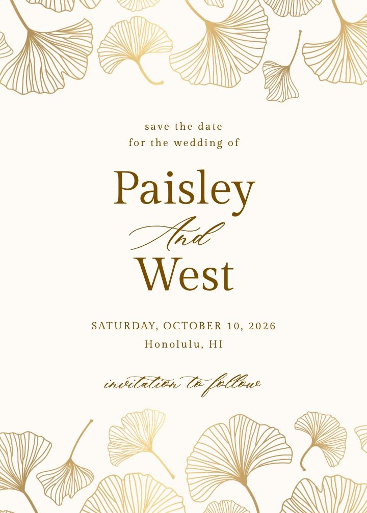 Save the Date Card