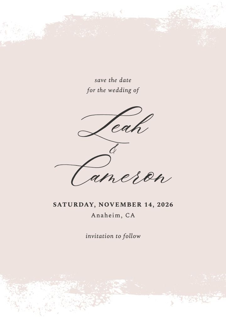 Save the Date Card