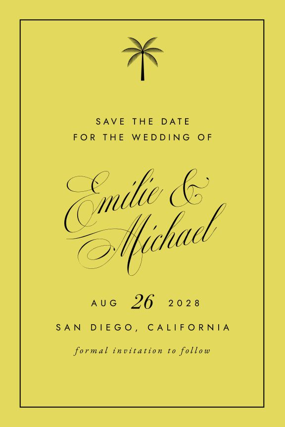 Save the Date Card