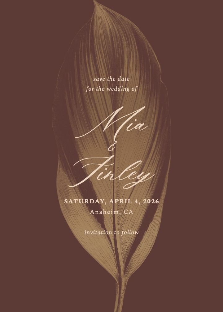Save the Date Card