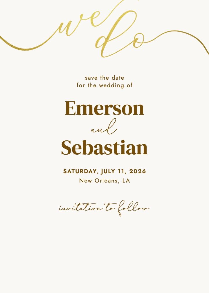 Save the Date Card