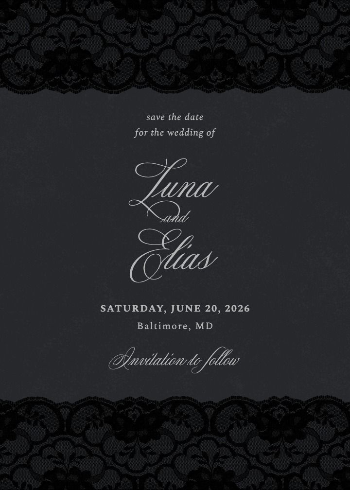 Save the Date Card