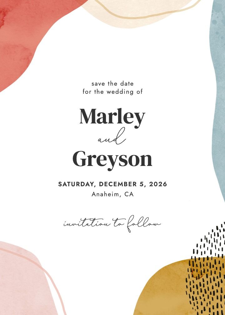 Save the Date Card