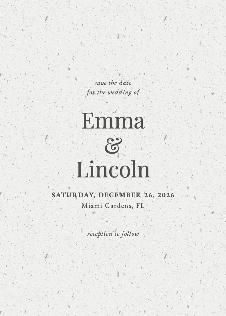Save the Date Card