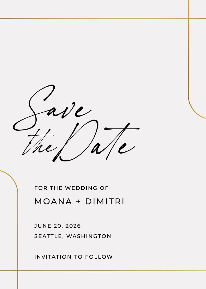 Save the Date Card