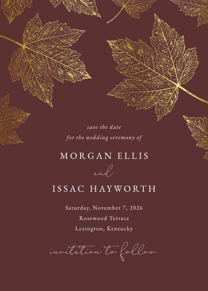 Save the Date Card