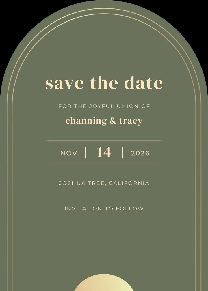 Save the Date Card