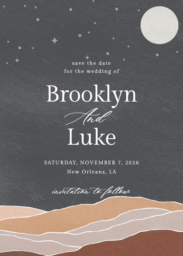 Save the Date Card
