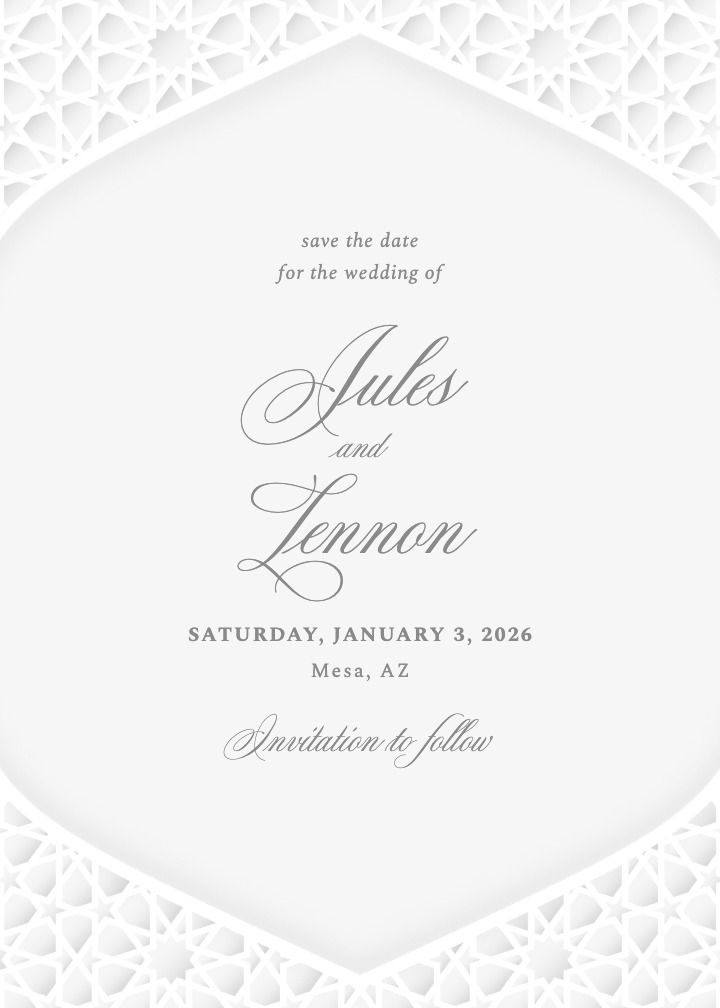 Save the Date Card