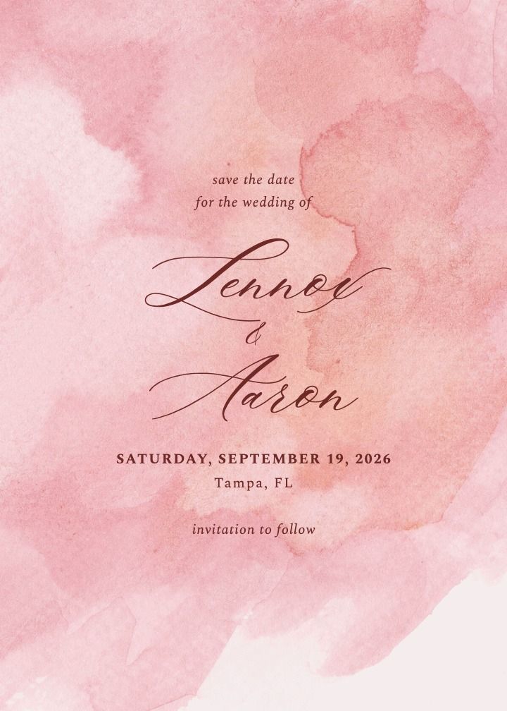Save the Date Card