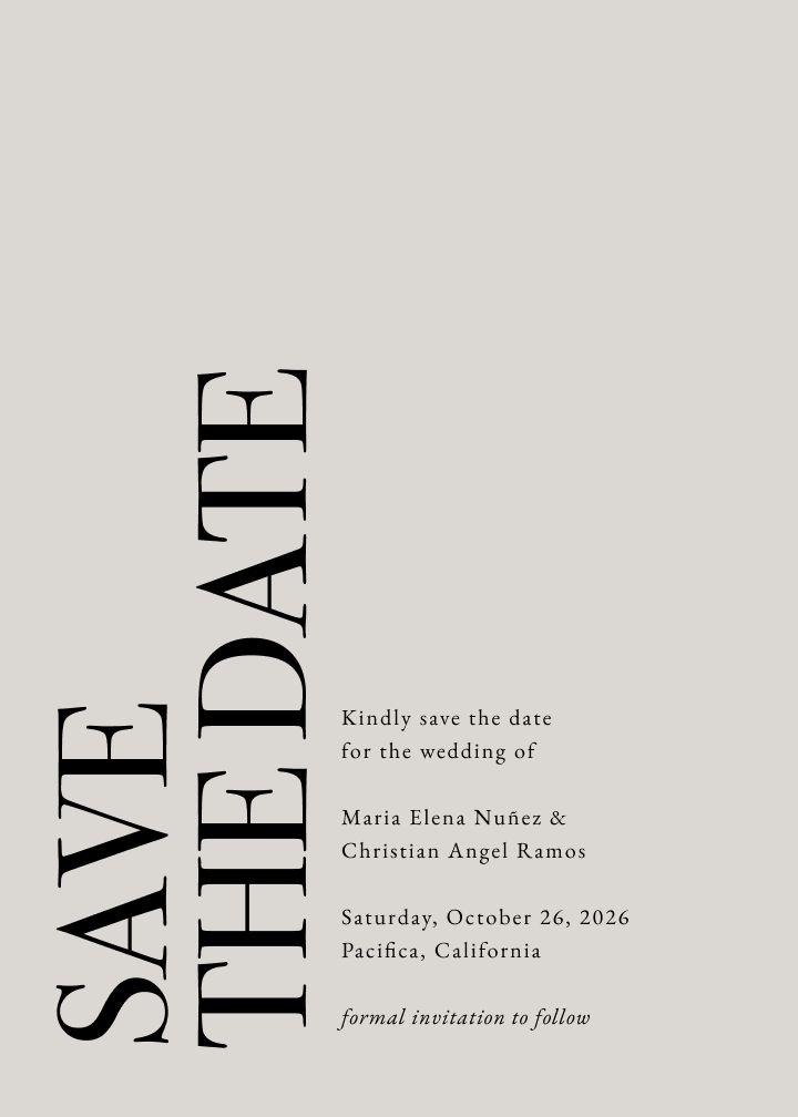Save the Date Card