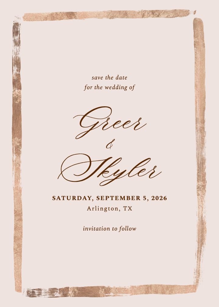 Save the Date Card