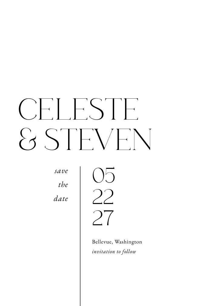 Save the Date Card