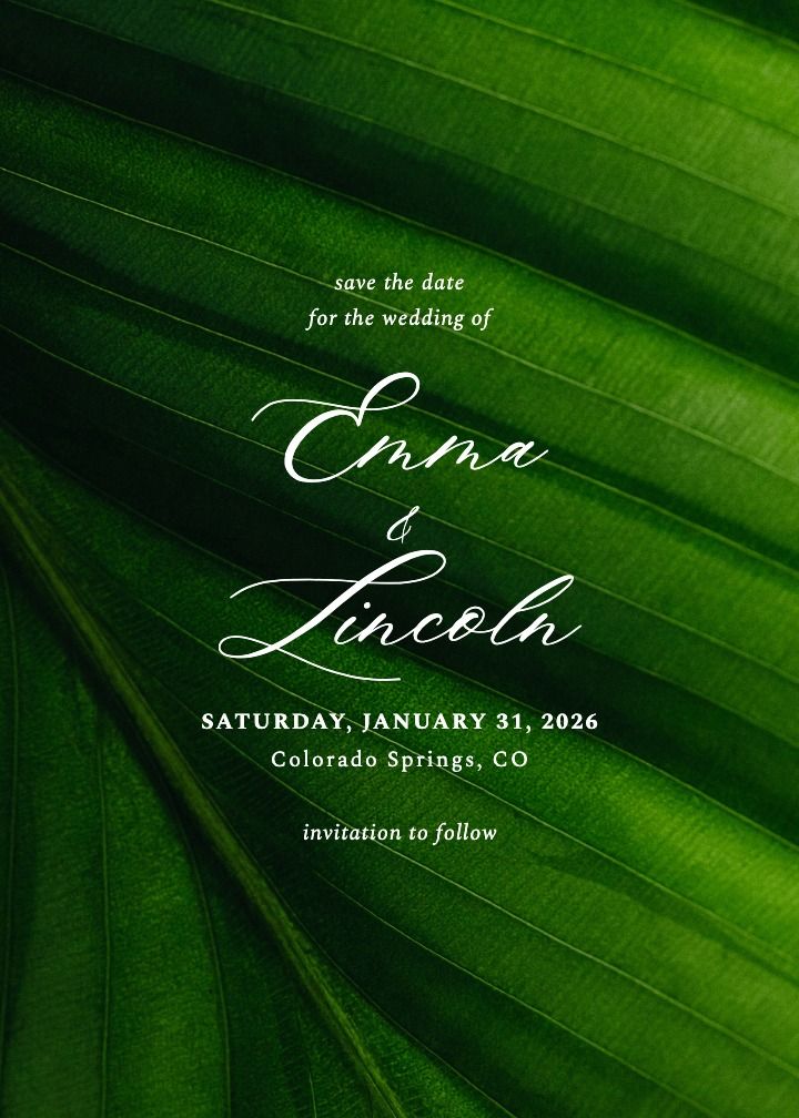 Save the Date Card