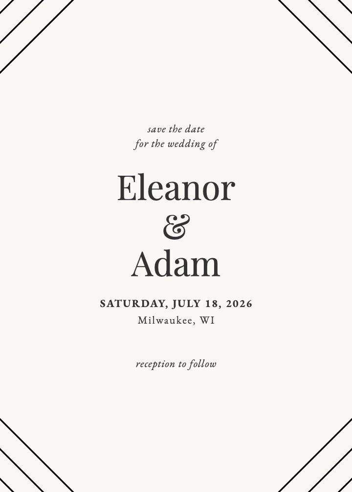 Save the Date Card