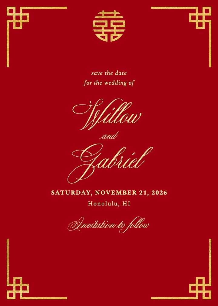Save the Date Card