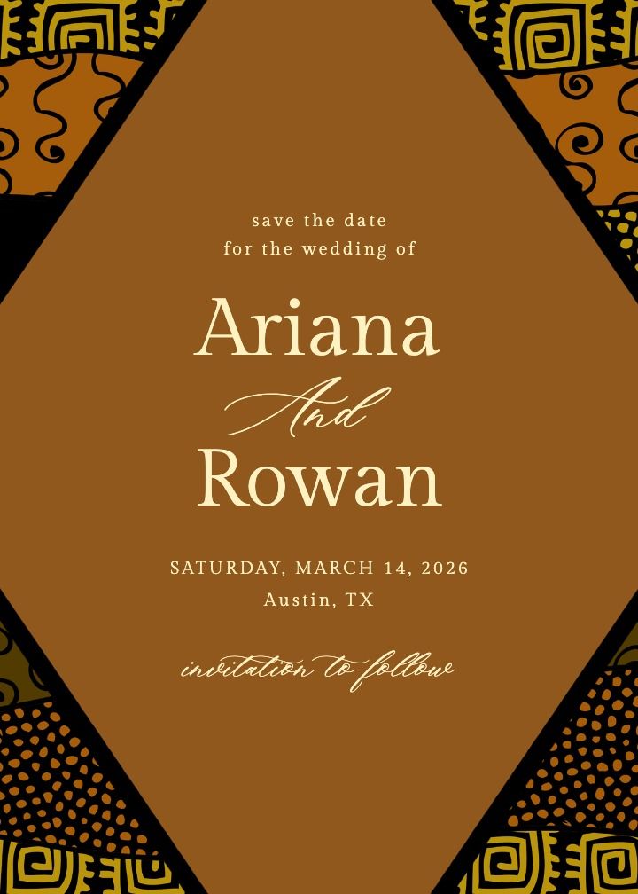 Save the Date Card