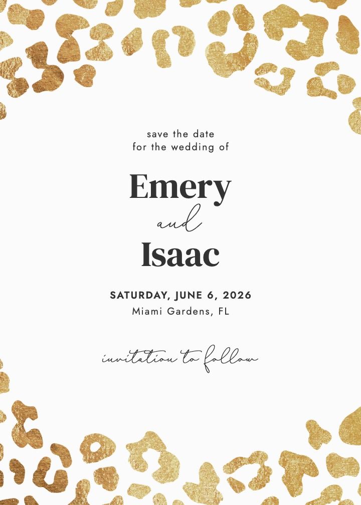 Save the Date Card