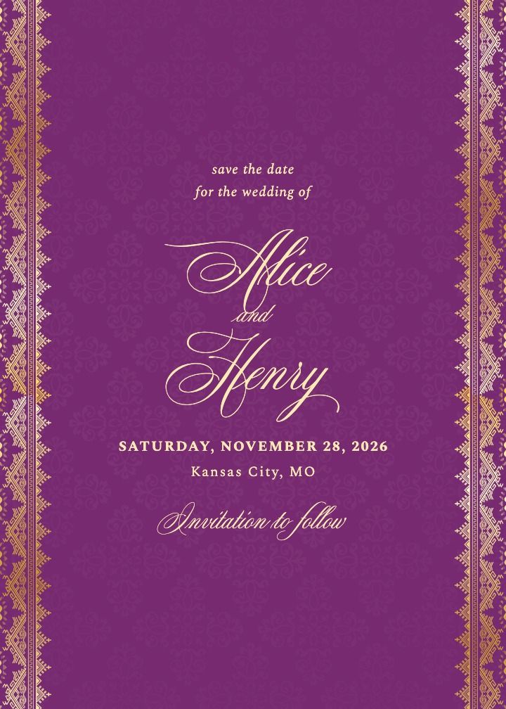 Save the Date Card
