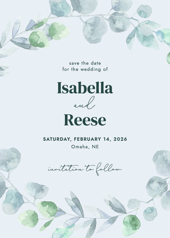 Save the Date Card
