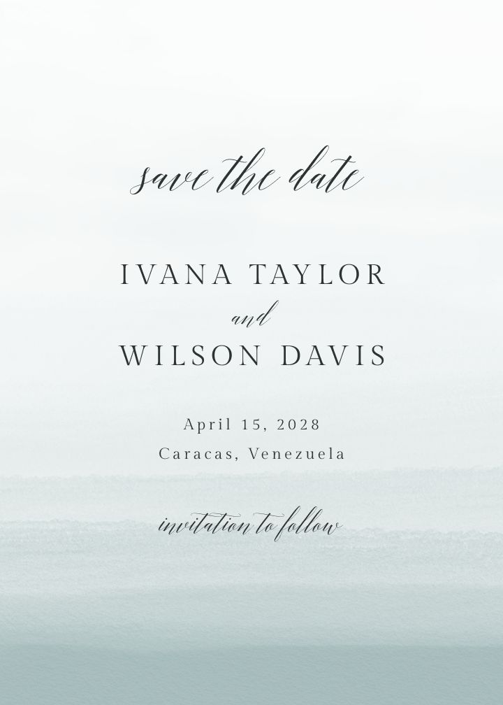 Save the Date Card