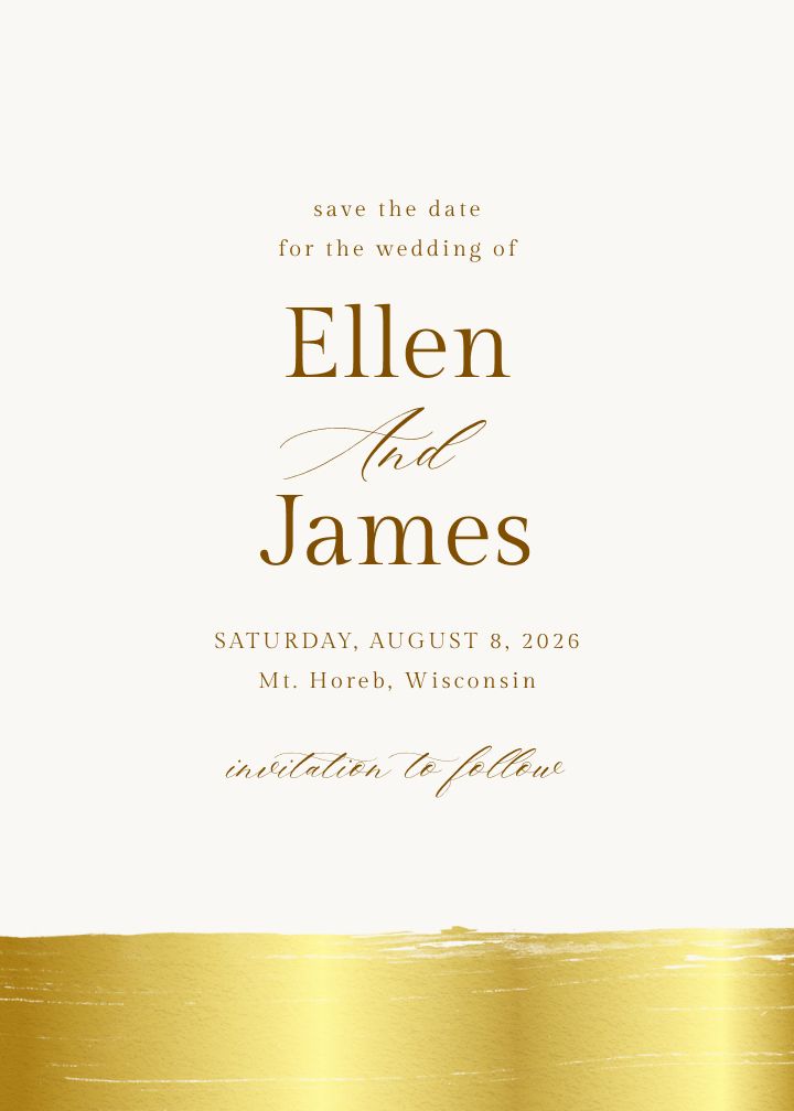 Save the Date Card