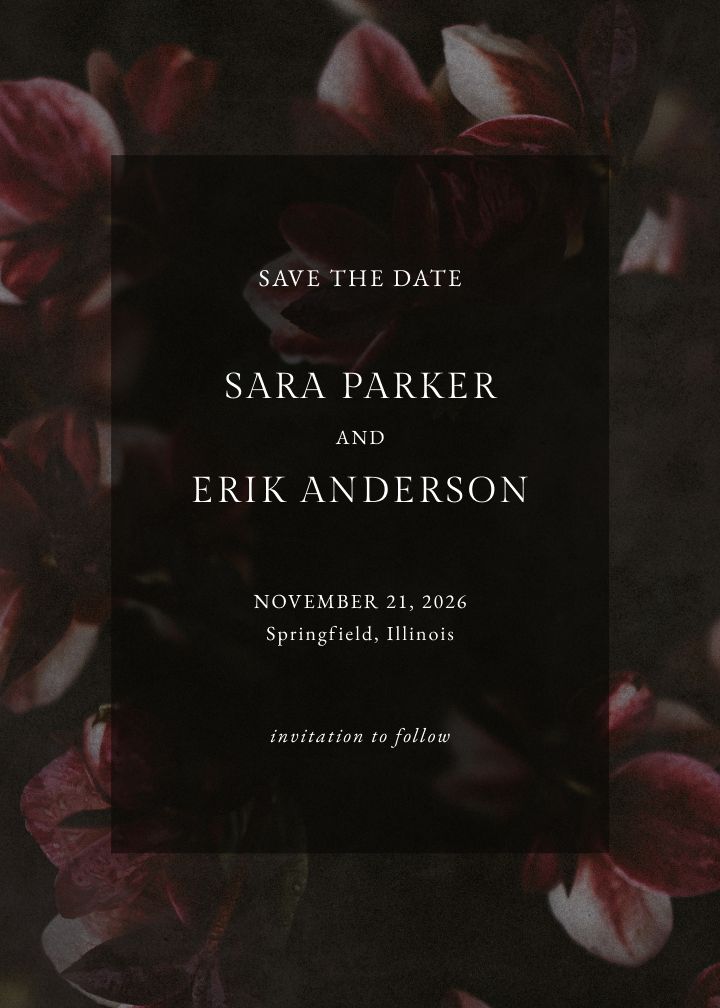 Save the Date Card