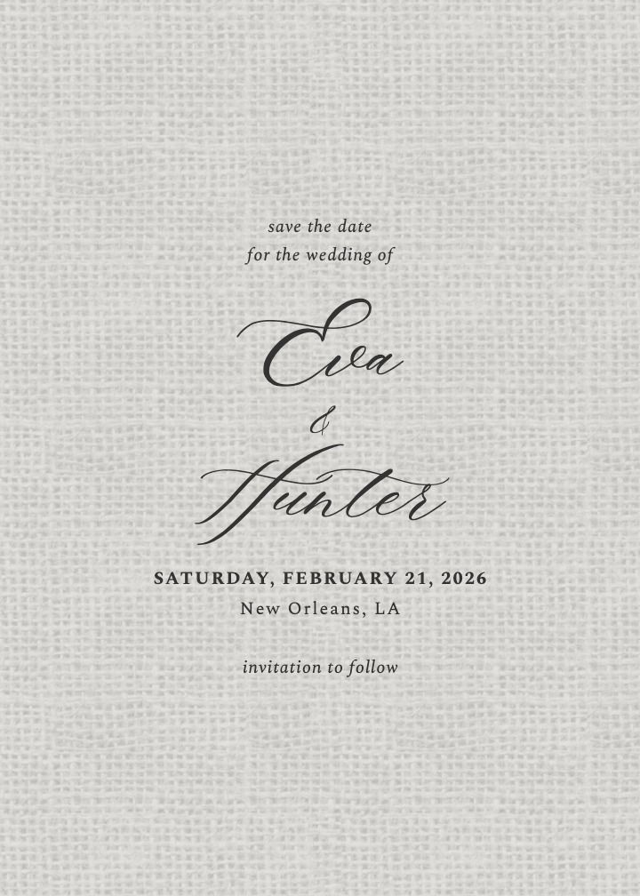 Save the Date Card
