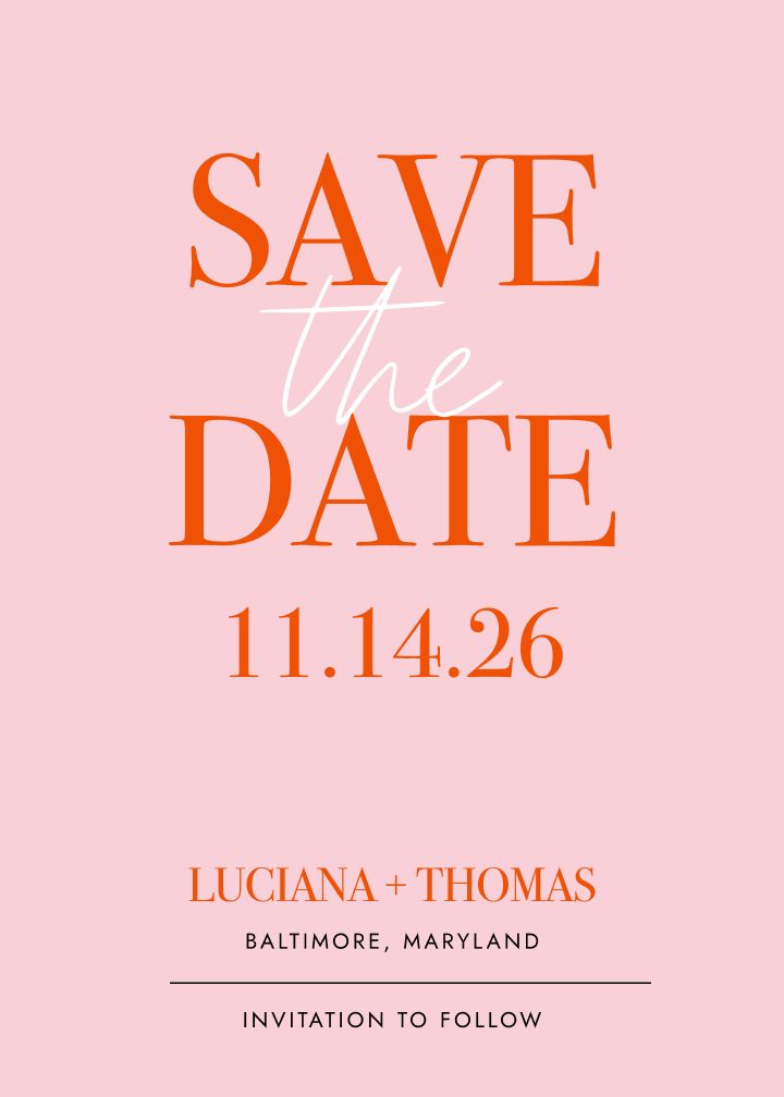 Save the Date Card