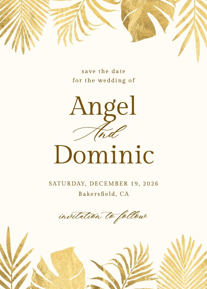 Save the Date Card