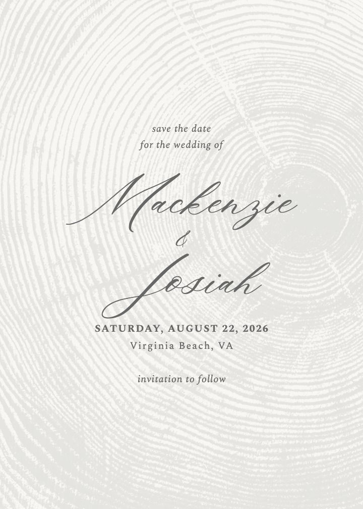 Save the Date Card
