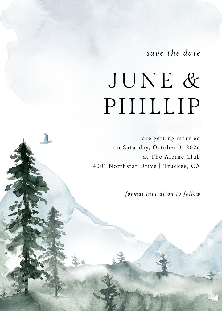 Save the Date Card