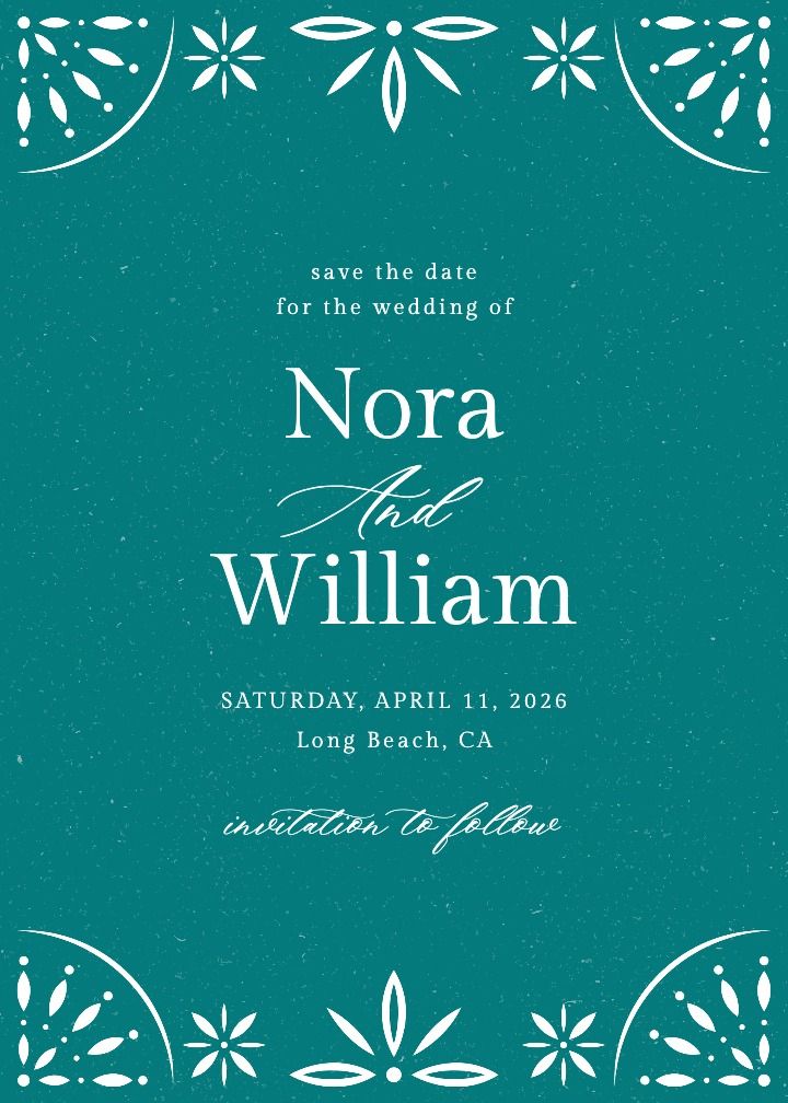 Save the Date Card
