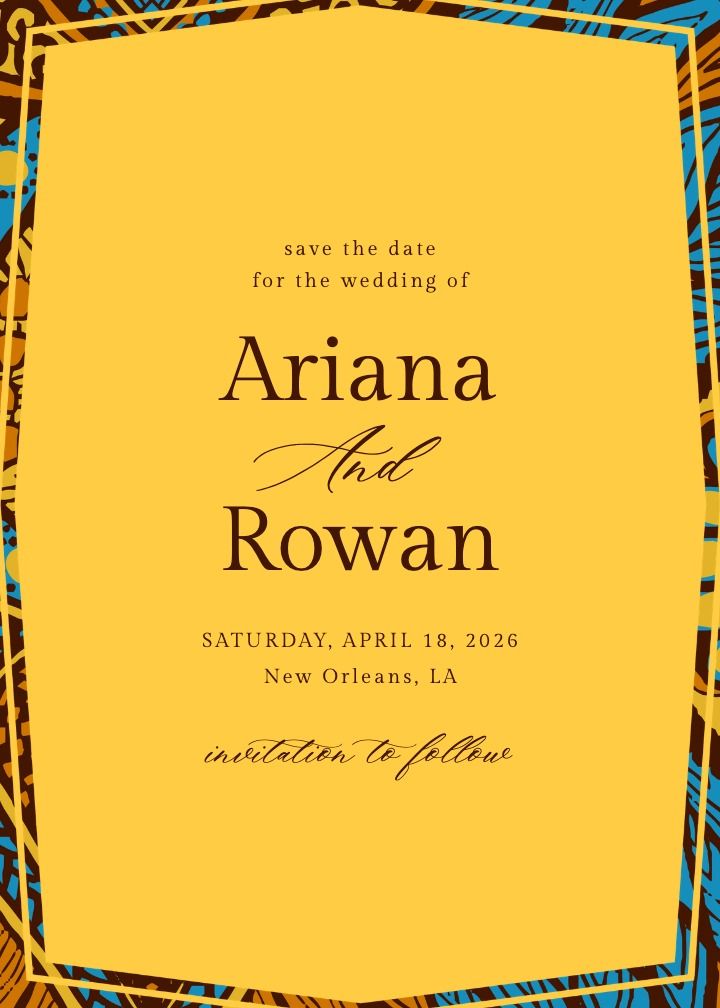 Save the Date Card