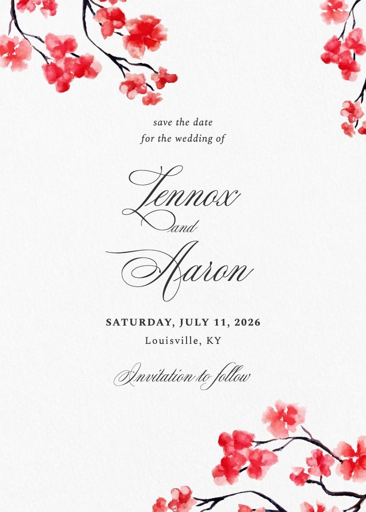 Save the Date Card