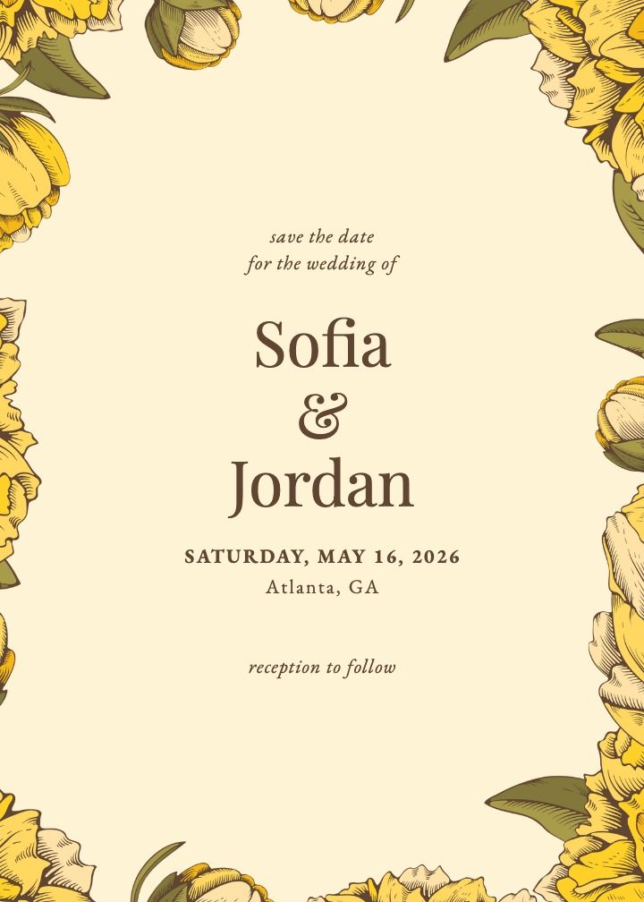 Save the Date Card