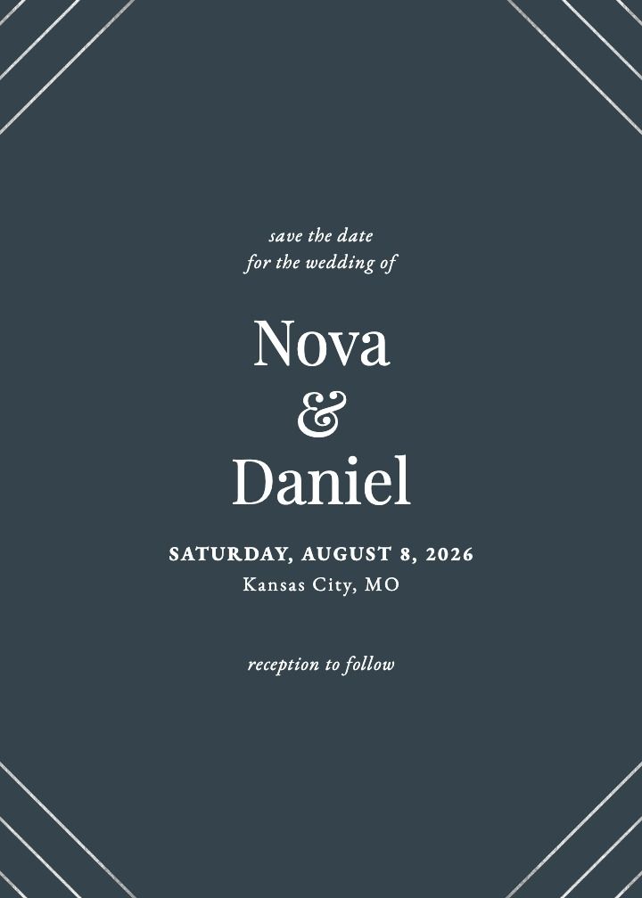 Save the Date Card