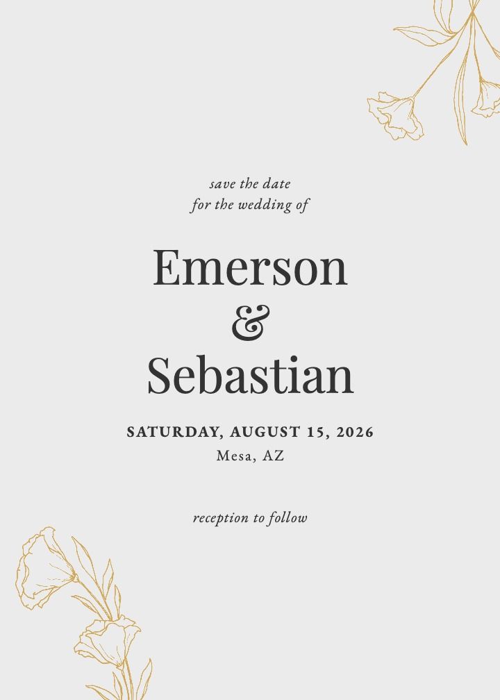 Save the Date Card
