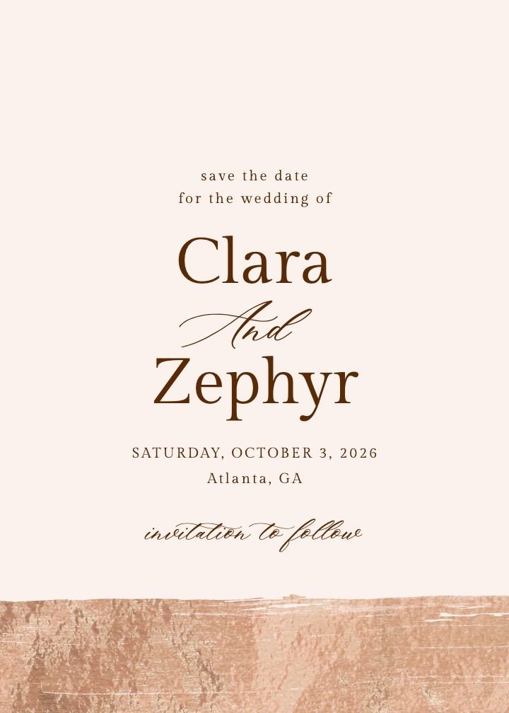 Save the Date Card
