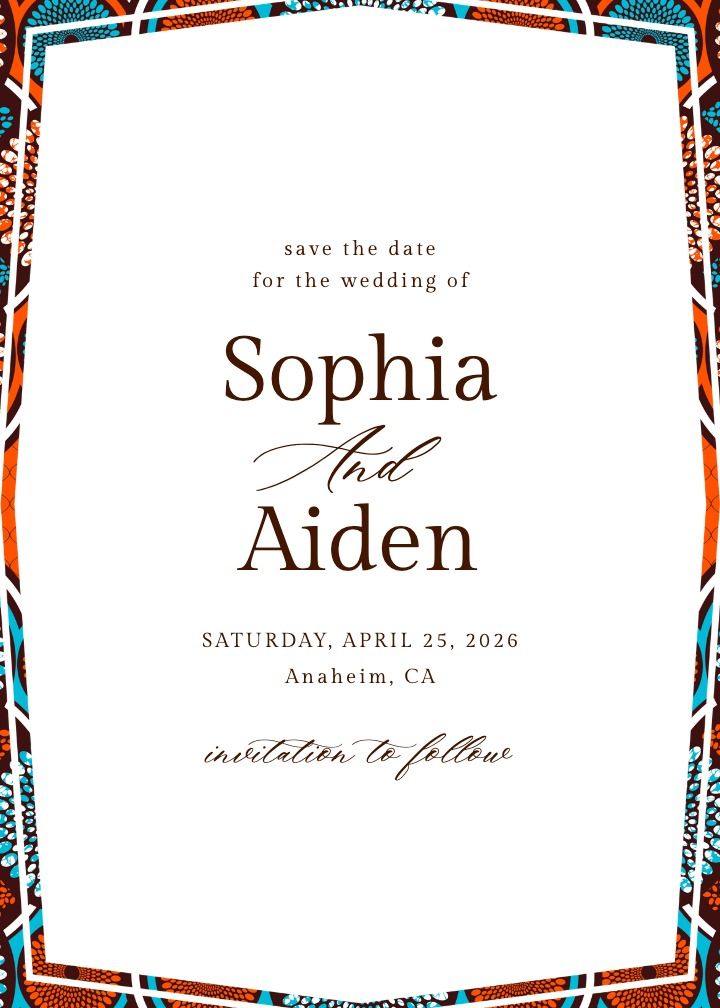 Save the Date Card